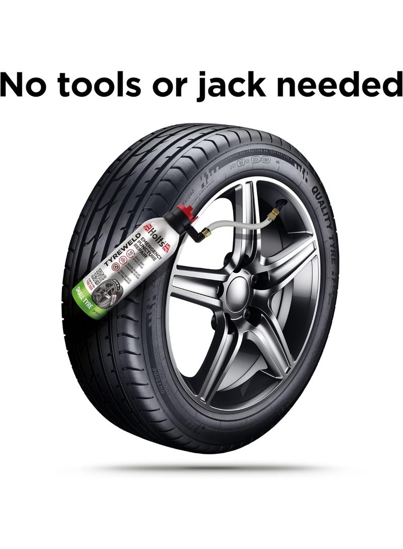 هولتس رغوة إصلاح ثقوب الإطارات الطارئة من هولتس تايرويلد، طقم إصلاح ثقوب السيارات، رغوة سريعة وسهلة الاستخدام لإصلاح الإطارات المثقوبة، قيادة لمسافة تصل إلى 100 ميل، لا حاجة لأدوات، بدون رائحة، 400 مل، عبوة من قطعة واحدة - Image 3